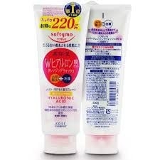 Sữa rửa mặt Kose Softymo 220g (3 loại) (Hồng-Hyaluronic )