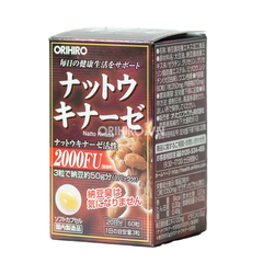 Viên uống hỗ trợ điều trị tai biến đột quỵ Orihiro Natto Kinase 2000FU 60 viên