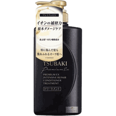 Dầu xả Tsubaki Premium phục hồi hư tổn, giảm gãy rụng 490ml (màu đen)