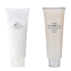 Sữa rửa mặt Muji Face Soap Scrub tẩy da chết cho da nhạy cảm 100g