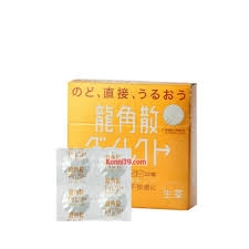 Viên ngậm tan đờm giảm đau họng viêm họng Ryukakusan Direct Lozenges Mango 20 viên