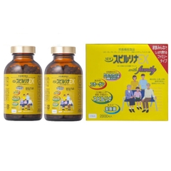 Viên uống tảo vàng Spirulina EX cao cấp set 2 lọ x 2000 viên