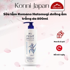 Sữa tắm Kumano Hatomugi dưỡng ẩm trắng da 800ml