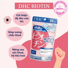 Viên uống ngăn ngừa rụng tóc DHC Biotin 60 ngày gói 60 viên