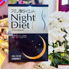 Viên uống giảm cân cao cấp Night Diet Orihiro hộp 60 gói
