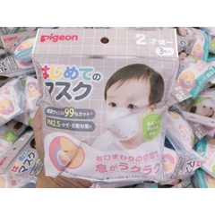 Khẩu trang gấu Pigeon cho bé set 3 chiếc
