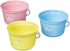 Xô nhựa Nakaya nhỏ có quai 2.2L - xanh