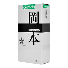Bao cao su Okamoto Skinless Skin Vanilla hộp 10 chiếc