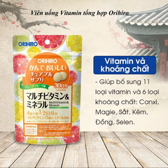 Viên nhai Orihiro bổ sung vitamin tổng hợp và khoáng chất 120 viên