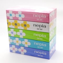 Giấy ăn Nepia hình hoa 150 tờ x 5 hộp