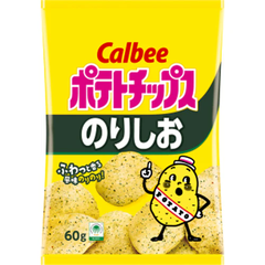 Snack Calbee khoai tây chiên vị muối rong biển 60g