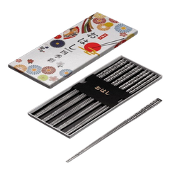 Đũa kháng khuẩn Shikisai Nhật Bản set 5 đôi (màu trắng)