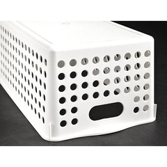 Giỏ nhựa Inomata 30 x 16 x 12cm - trắng