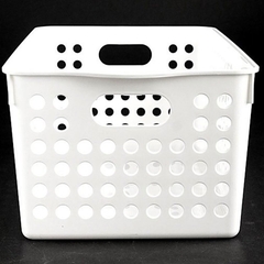 Giỏ nhựa Inomata 30 x 16 x 12cm - trắng