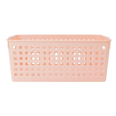 Giỏ đựng đồ Inomata rộng có tay cầm-hồng nhạt