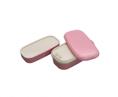 Hộp cơm 2 tầng G&B - màu hồng nhạt