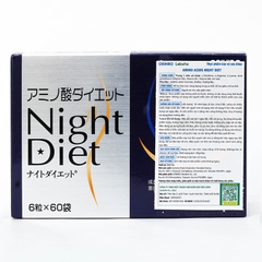 Viên uống giảm cân cao cấp Night Diet Orihiro hộp 60 gói
