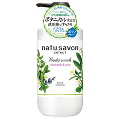 Sữa tắm tạo bọt làm mềm mịn da Softymo Natu Savon chai 500ml (nhiều mùi) (Hoa cúc và lê)
