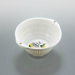 Rổ nhựa lưới Sanada Fresh 21cm - Trắng