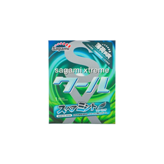 Bao cao su Sagami Xtreme Spearmint mùi hương bạc hà hộp 3 chiếc