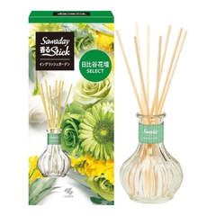 Cắm thơm phòng Sawaday Stick hương hoa 70ml (3 loại) (Vườn thiên nhiên (Xanh lá))