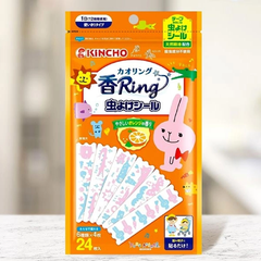 Miếng dán chống muỗi Kincho hình thỏ 24 miếng - Hương cam dịu nhẹ