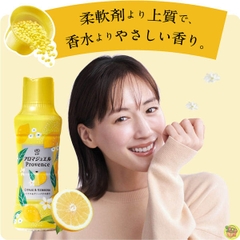 Viên xả vải khô lưu hương bền lâu, vải mềm thấm hút Lenor Happiness Aroma Jewel 420ml (Hoa cam)