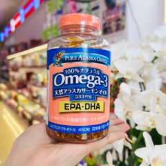Dầu cá hồi Omega-3 Pure Alaska 333mg Nhật Bản 450 viên