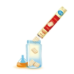 SPDD cho bé từ 0-1 tuổi Meiji Hohoemi rakuraku cube hộp 30 thanh