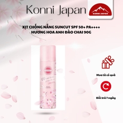 XỊT CHỐNG NẮNG SUNCUT SPF 50+ PA++++ HƯƠNG HOA ANH ĐÀO CHAI 90G