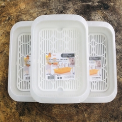 Khay đựng cốc chén Inomata - trắng