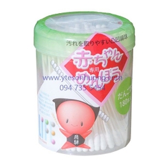 Tăm bông trẻ em Life hộp nắp bật 180 cây