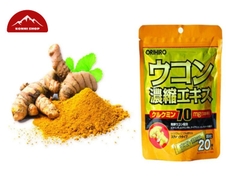 Bột nghệ giải rượu Orihiro Ukon 70mg túi 20 gói