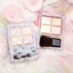 Phấn má hồng Cezanne 4 ô Mix Color Cheek 7.1g (10 - Pale Highlights)