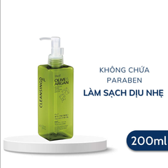 Dầu tẩy trang Deve chiết xuất dầu Olive và Argan làm sạch, cấp ẩm, dưỡng sáng chai 200ml