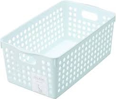 Giỏ đựng đồ Inomata rộng có tay cầm-xanh nhạt
