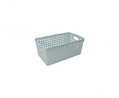 Giỏ đựng đồ Inomata rộng có tay cầm-xanh nhạt