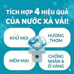 Viên giặt 4D xanh P&G Bold Gel Ball Sun & Fresh Soap 28 viên
