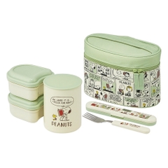 Hộp cơm có hũ giữ nhiệt kháng khuẩn 560ml Snoopy