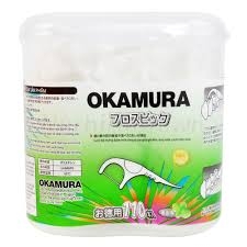Tăm chỉ nha khoa Okamura hộp 110 cây