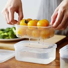 Hộp nhựa đựng thực phẩm 2 lớp 600ml Nakaya