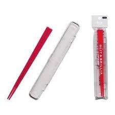 Đũa nhựa Yamada kèm hộp đựng - hồng