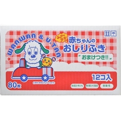 Giấy ướt trẻ em 80 tờx12p (chú chó trắng)