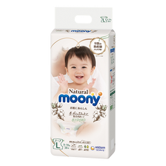 Bỉm cao cấp Moony Natural Organic dán L38 cho bé từ 9-14kg