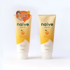 Sữa rửa mặt Kracie Naive hương cam quýt dưỡng sáng da 130g