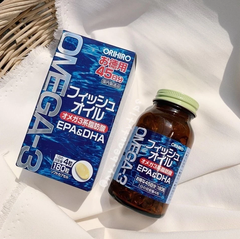 Viên uống Omega 3 Orihiro bổ sung DHA&EPA hộp 180 viên