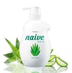 Sữa tắm Kracie Naive dưỡng ẩm chai 530ml (3 mùi) (Lô hội)