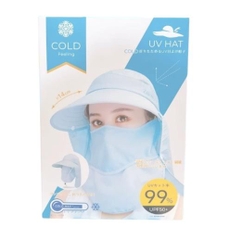 Mũ chống nắng Clover 360° 4WAY UPF50+ (xanh nhạt)