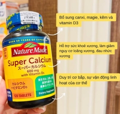 Viên bổ sung Canxi và Vitamin D Nature Made Supper Calcium