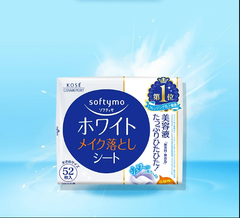 KHĂN ƯỚT TẨY TRANG DƯỠNG TRẮNG DA SOFTYMO GÓI REFILL 52 MIẾNG